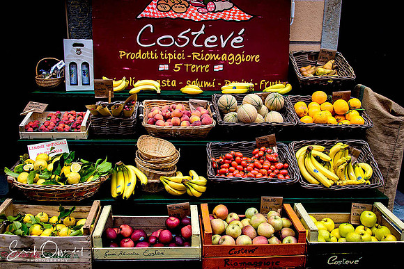 Market stall, RioMaggiore, Cinque Terre