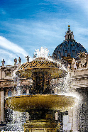 Bernini Fountain, St. Peter's Square, Rome